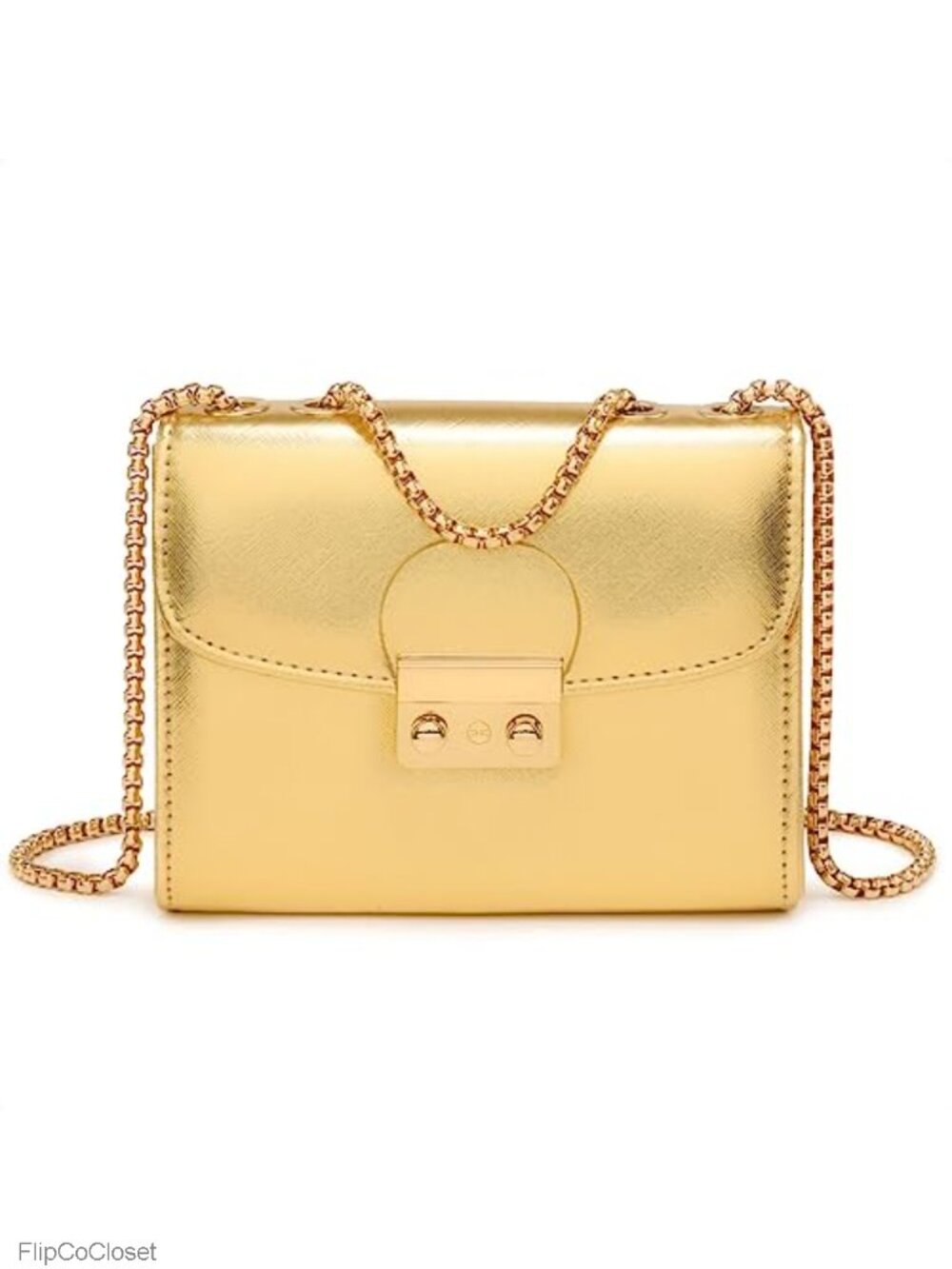 Vegan Leather Saffiano Textured Evening Clutch Crossbody Bag